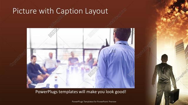 Picture with Caption presentation slide layout