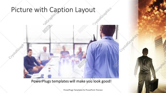 Picture with Caption presentation slide layout