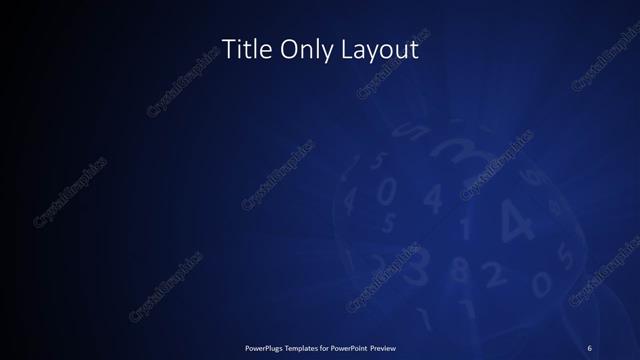 Title Only presentation slide layout
