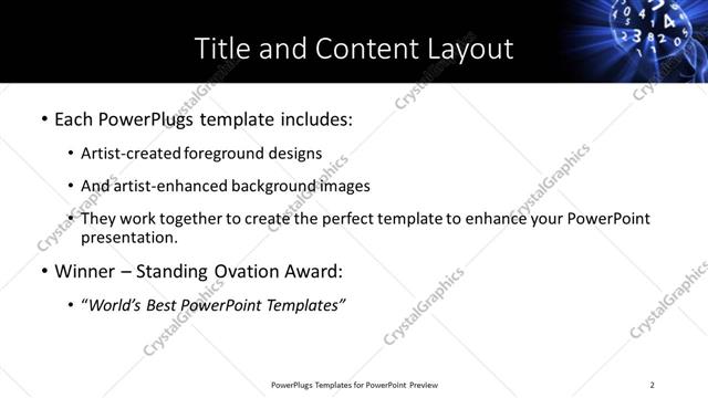 Title and Content presentation slide layout