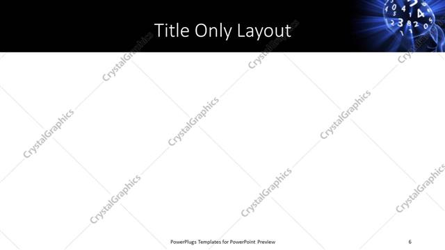 Title Only presentation slide layout