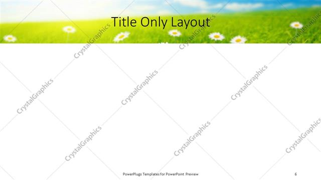 Title Only presentation slide layout