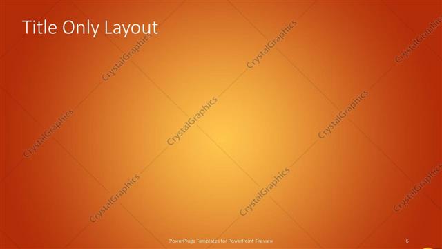 Title Only presentation slide layout