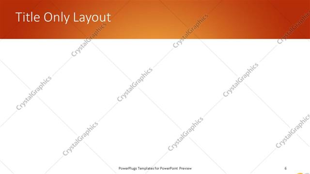 Title Only presentation slide layout