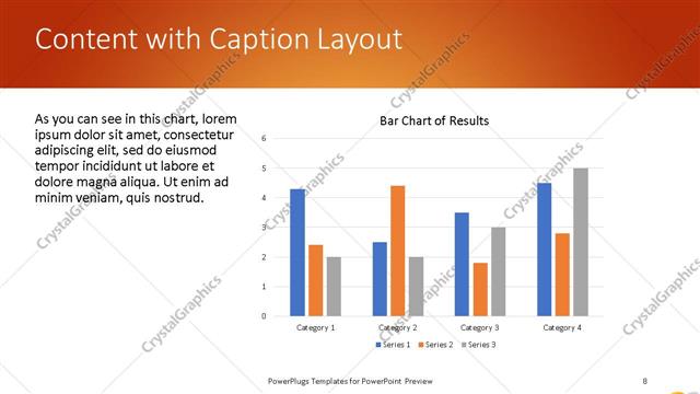 Content with Caption presentation slide layout