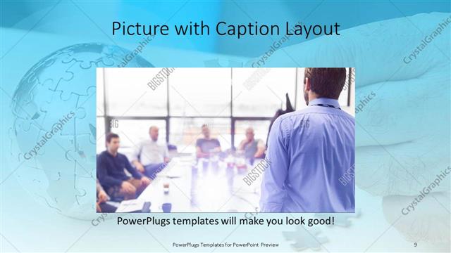 Picture with Caption presentation slide layout