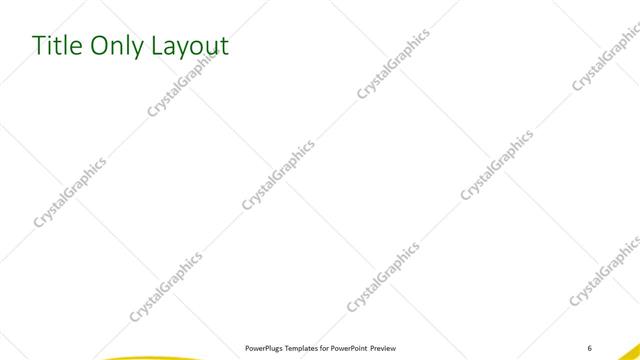 Title Only presentation slide layout