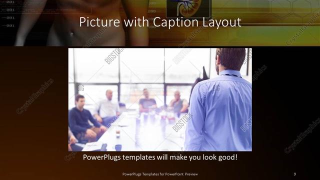 Picture with Caption presentation slide layout