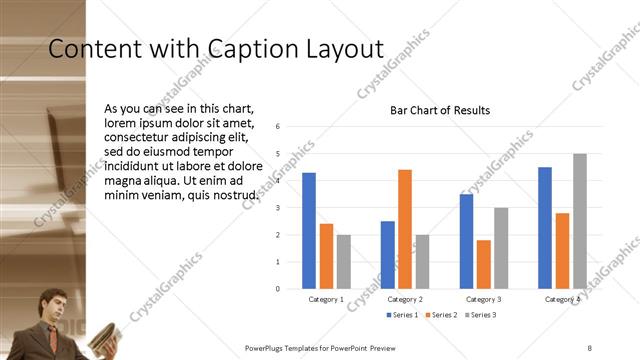 Content with Caption presentation slide layout
