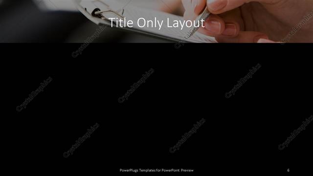 Title Only presentation slide layout