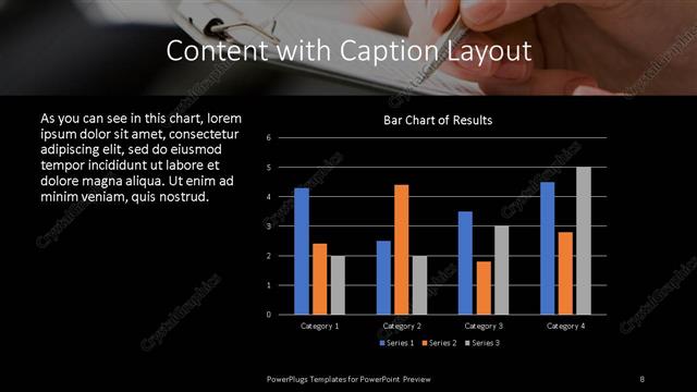 Content with Caption presentation slide layout