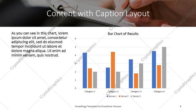 Content with Caption presentation slide layout
