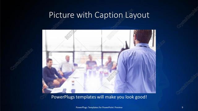 Picture with Caption presentation slide layout