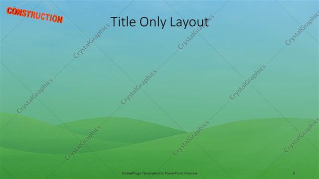 Title Only presentation slide layout