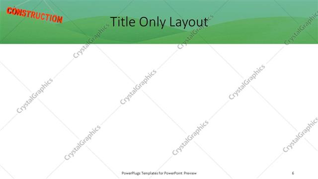 Title Only presentation slide layout