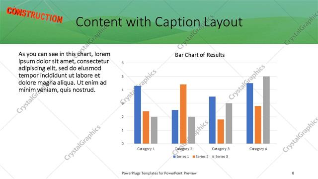 Content with Caption presentation slide layout