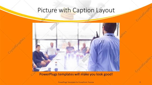 Picture with Caption presentation slide layout