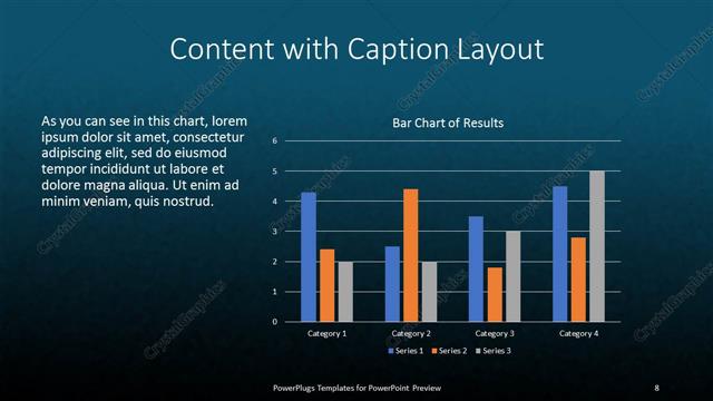 Content with Caption presentation slide layout