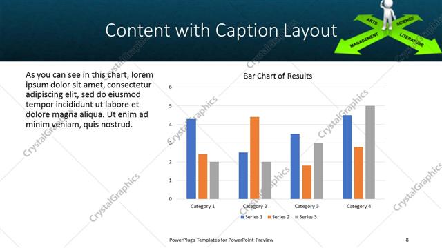 Content with Caption presentation slide layout