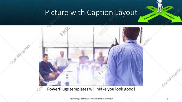 Picture with Caption presentation slide layout