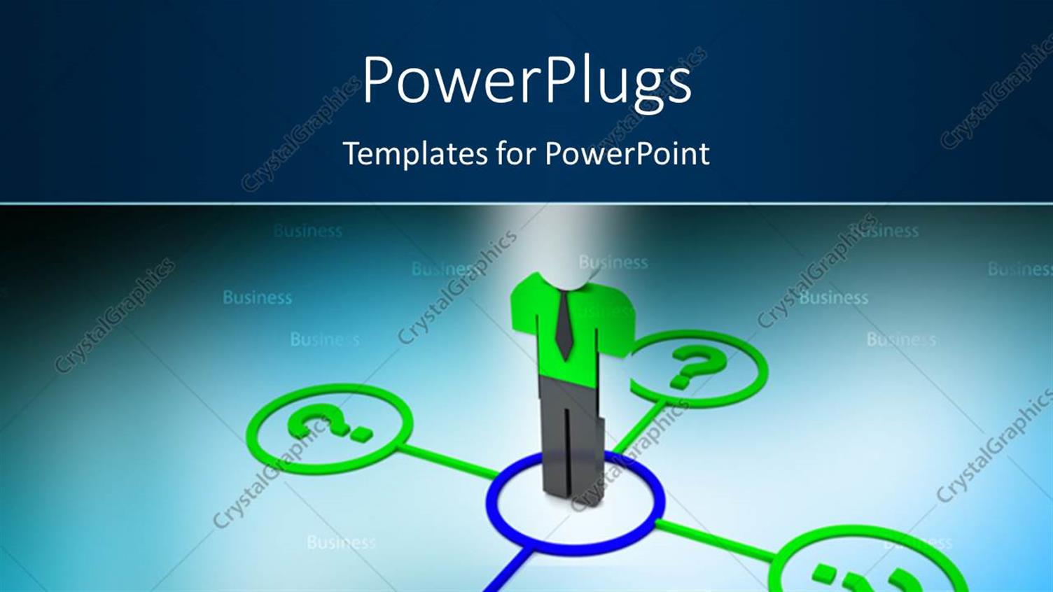 Featuring a Person with a Number of Signs and Bluish Background