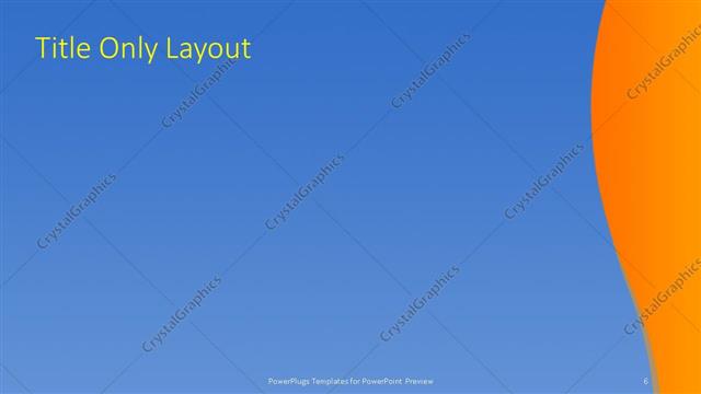 Title Only presentation slide layout