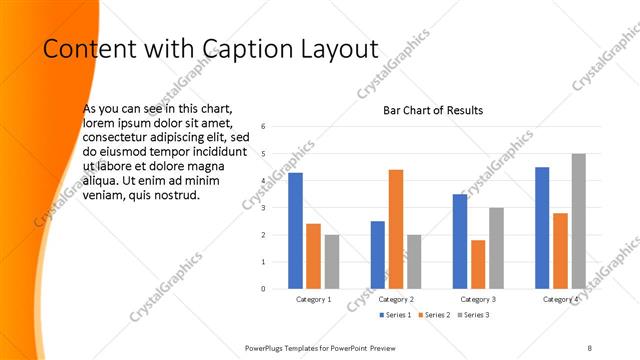 Content with Caption presentation slide layout