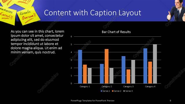 Content with Caption presentation slide layout