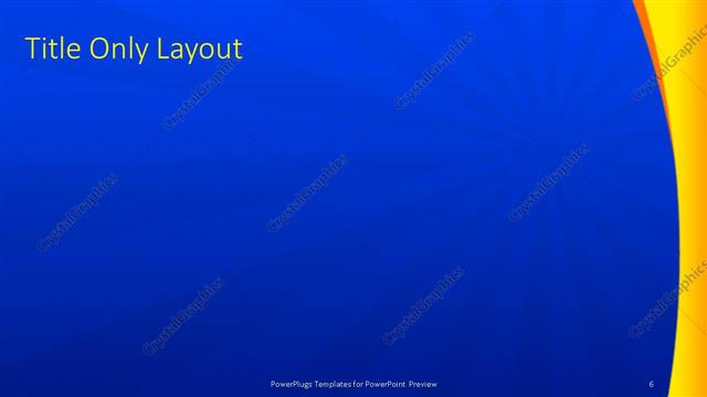 Title Only presentation slide layout