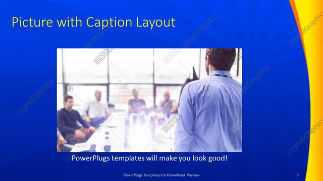 Picture with Caption presentation slide layout