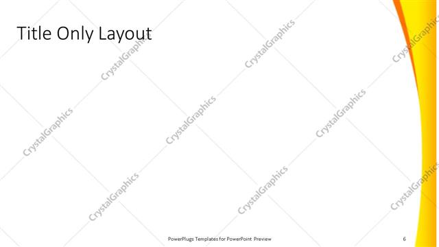 Title Only presentation slide layout