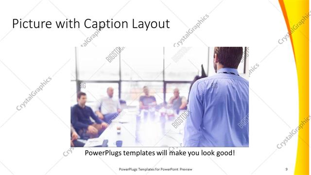 Picture with Caption presentation slide layout