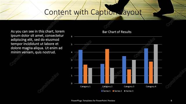 Content with Caption presentation slide layout