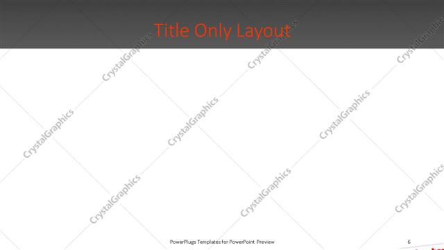 Title Only presentation slide layout
