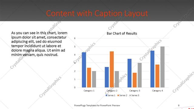 Content with Caption presentation slide layout