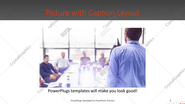 Picture with Caption presentation slide layout