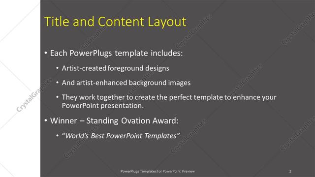 Title and Content presentation slide layout