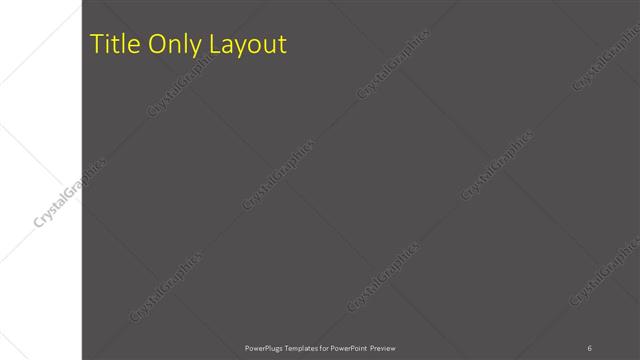 Title Only presentation slide layout