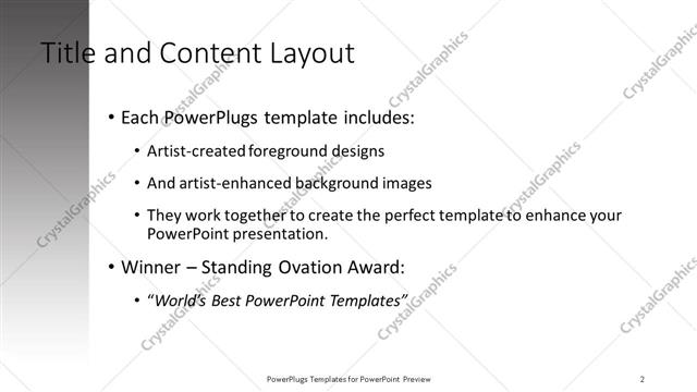 Title and Content presentation slide layout
