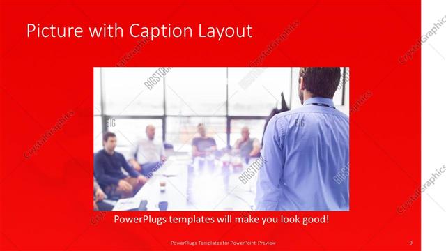 Picture with Caption presentation slide layout