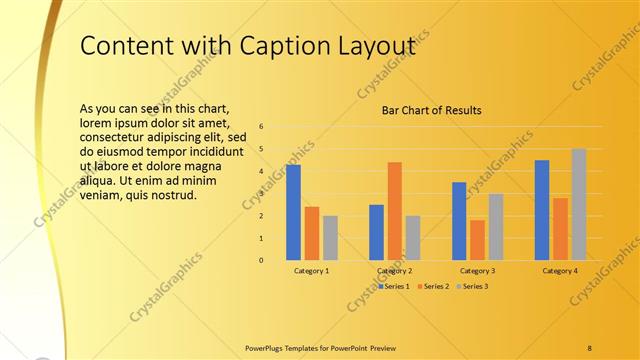 Content with Caption presentation slide layout