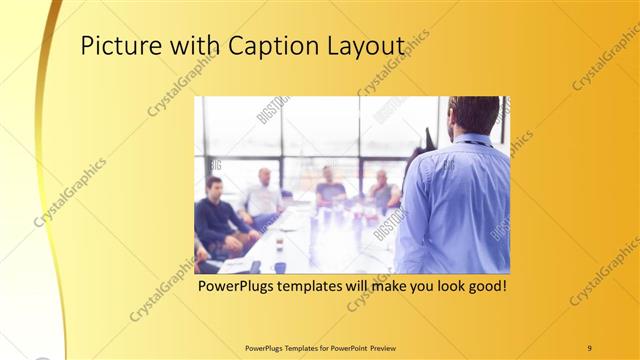 Picture with Caption presentation slide layout