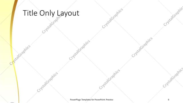 Title Only presentation slide layout