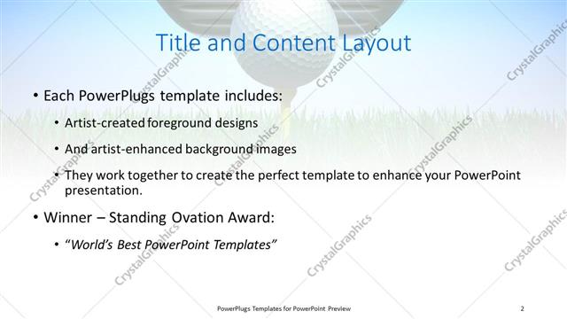 Title and Content presentation slide layout