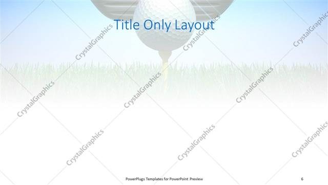 Title Only presentation slide layout