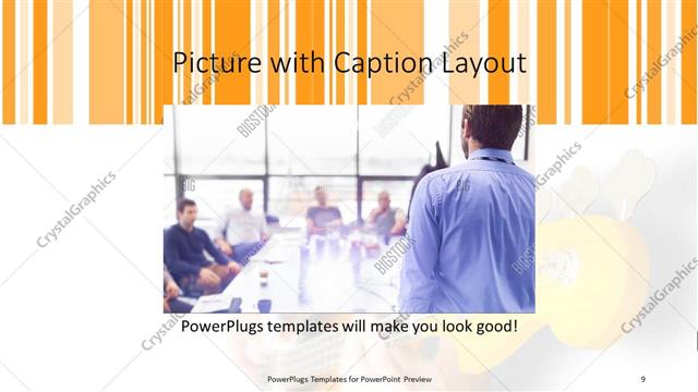 Picture with Caption presentation slide layout