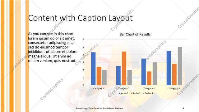 Content with Caption presentation slide layout