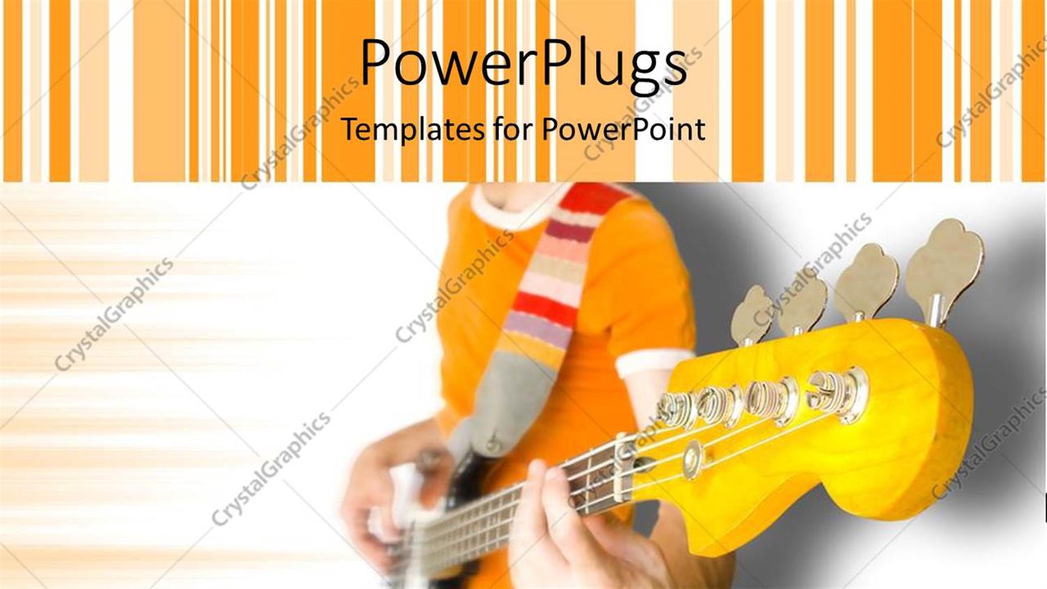 Featuring a Person Playing the Guitar with Multicolor Background