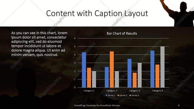 Content with Caption presentation slide layout