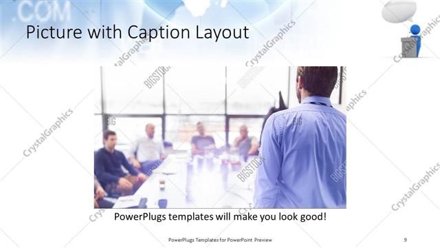 Picture with Caption presentation slide layout
